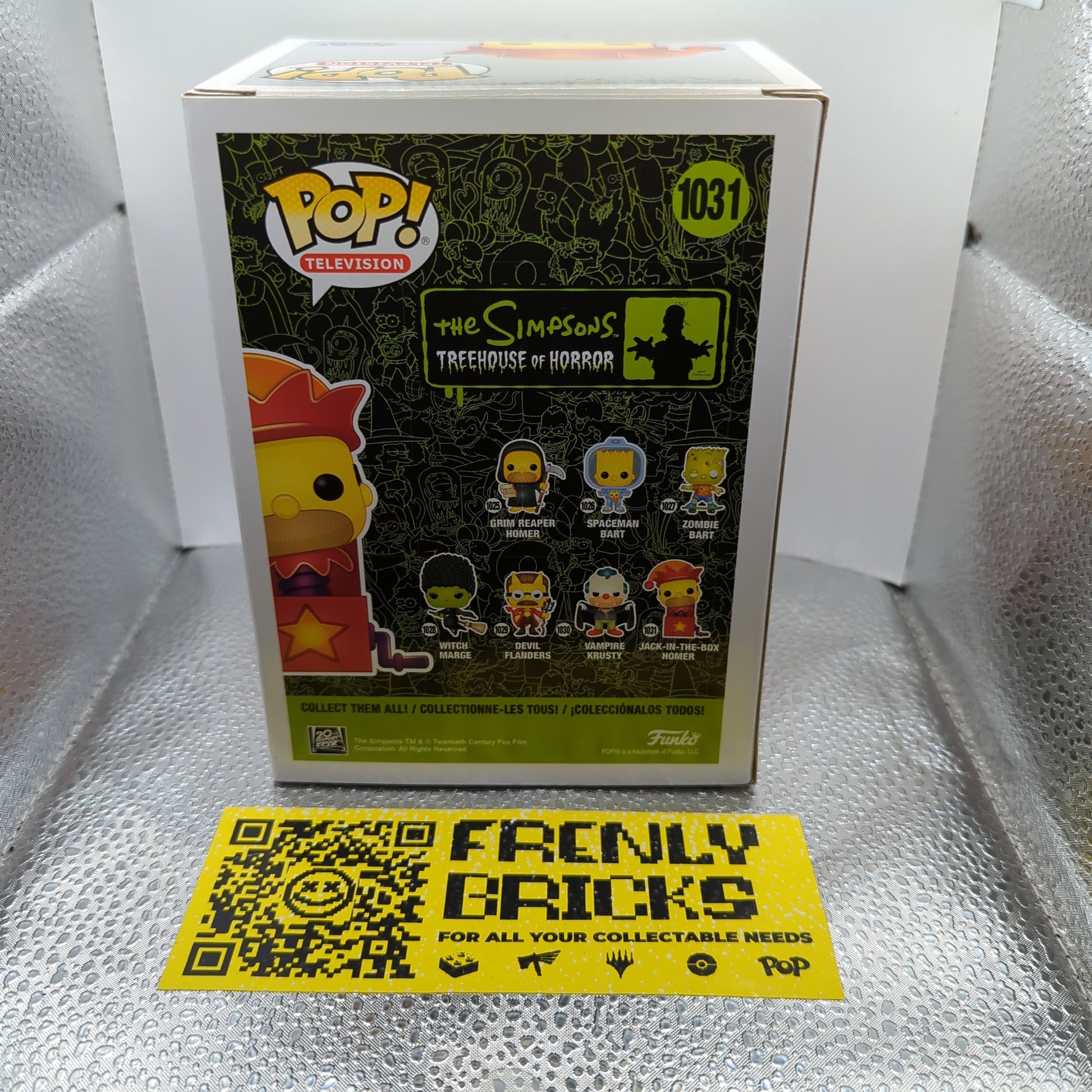 PoP! Television The Simpsons Treehouse of Horror Jack in the Box Homer 1031 Glow FRENLY BRICKS - Open 7 Days