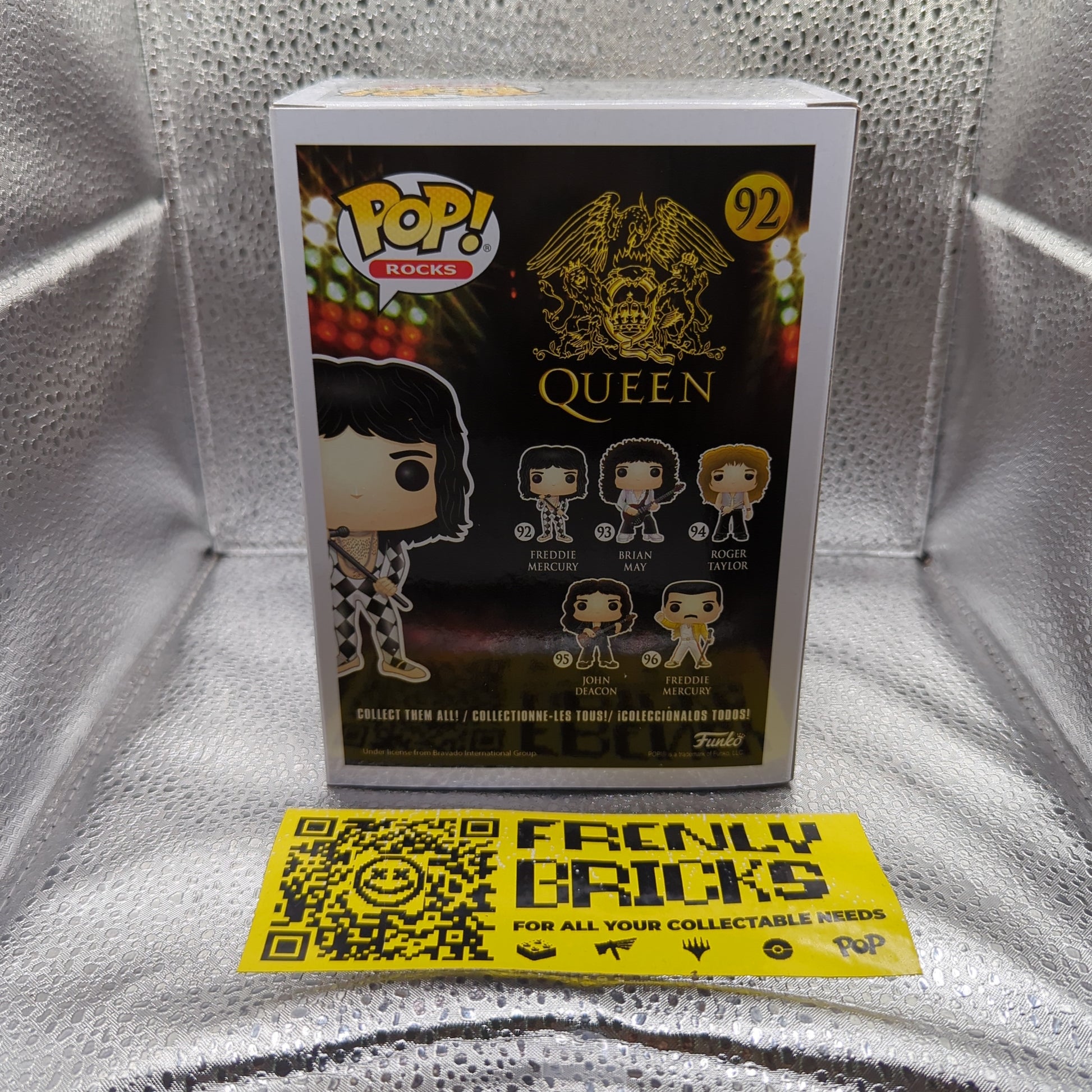 Funko Pop Rocks Vinyl Figure Queen - # 92 Freddie Mercury FRENLY BRICKS - Open 7 Days