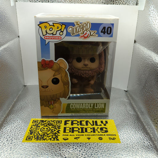 Funko Pop Movies The Wizard of Oz Cowardly Lion # 40 Vaulted 2013 FRENLY BRICKS - Open 7 Days