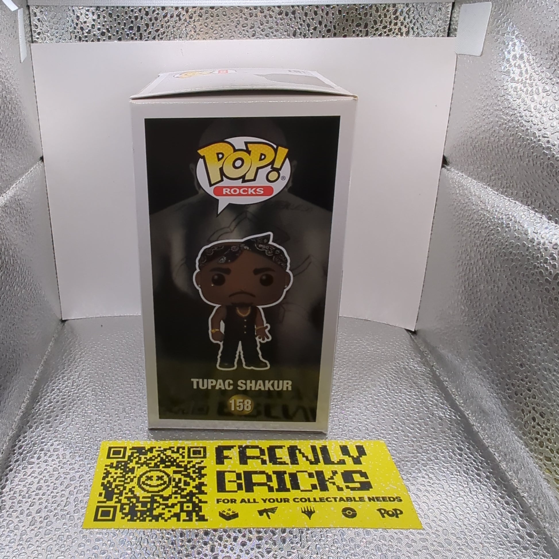 FUNKO POP VINYL ROCKS MUSIC 2PAC #158 TUPAC SHAKUR FRENLY BRICKS - Open 7 Days