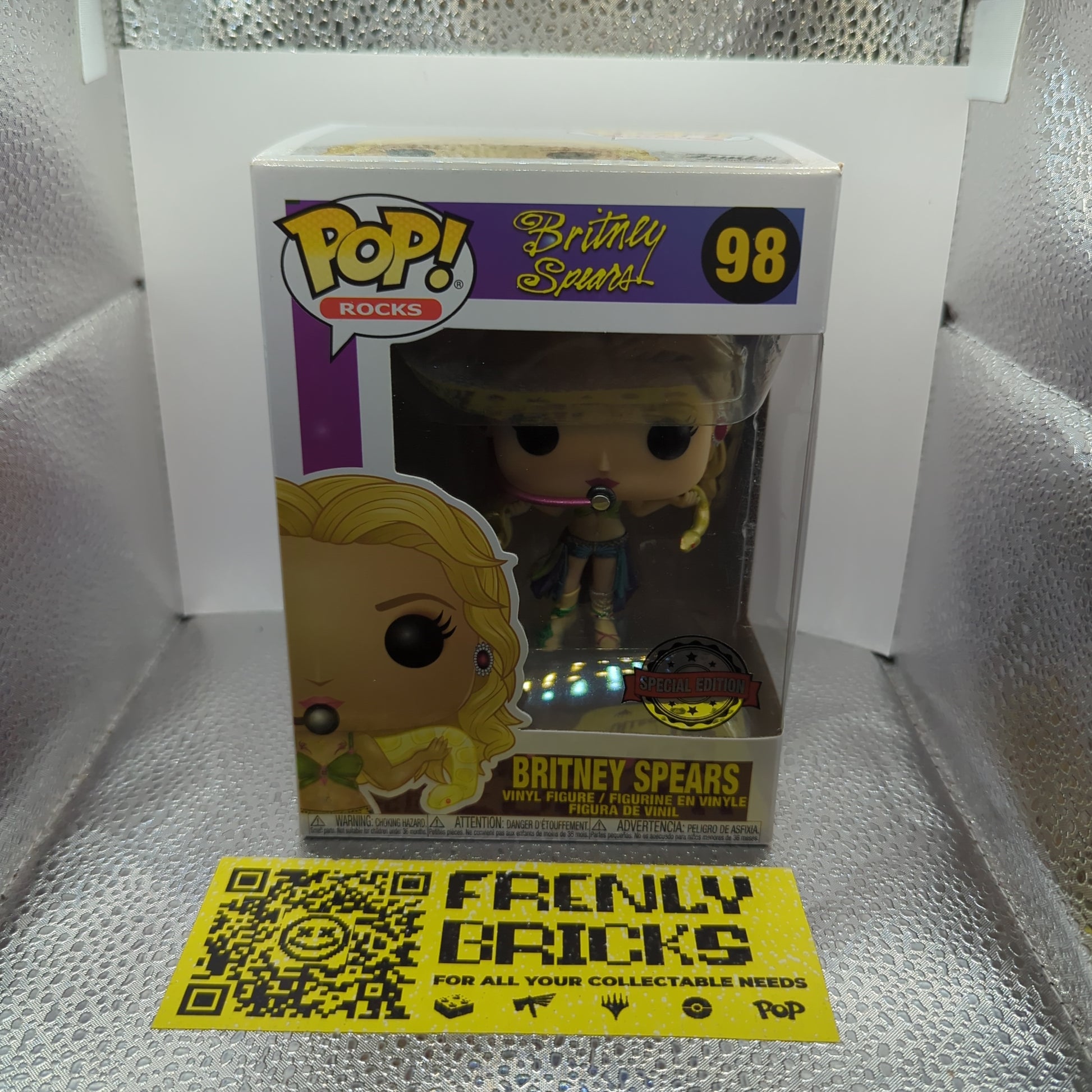 Britney Spears Slave 4 U Funko Pop Rocks Vinyl Figure #98 FRENLY BRICKS - Open 7 Days