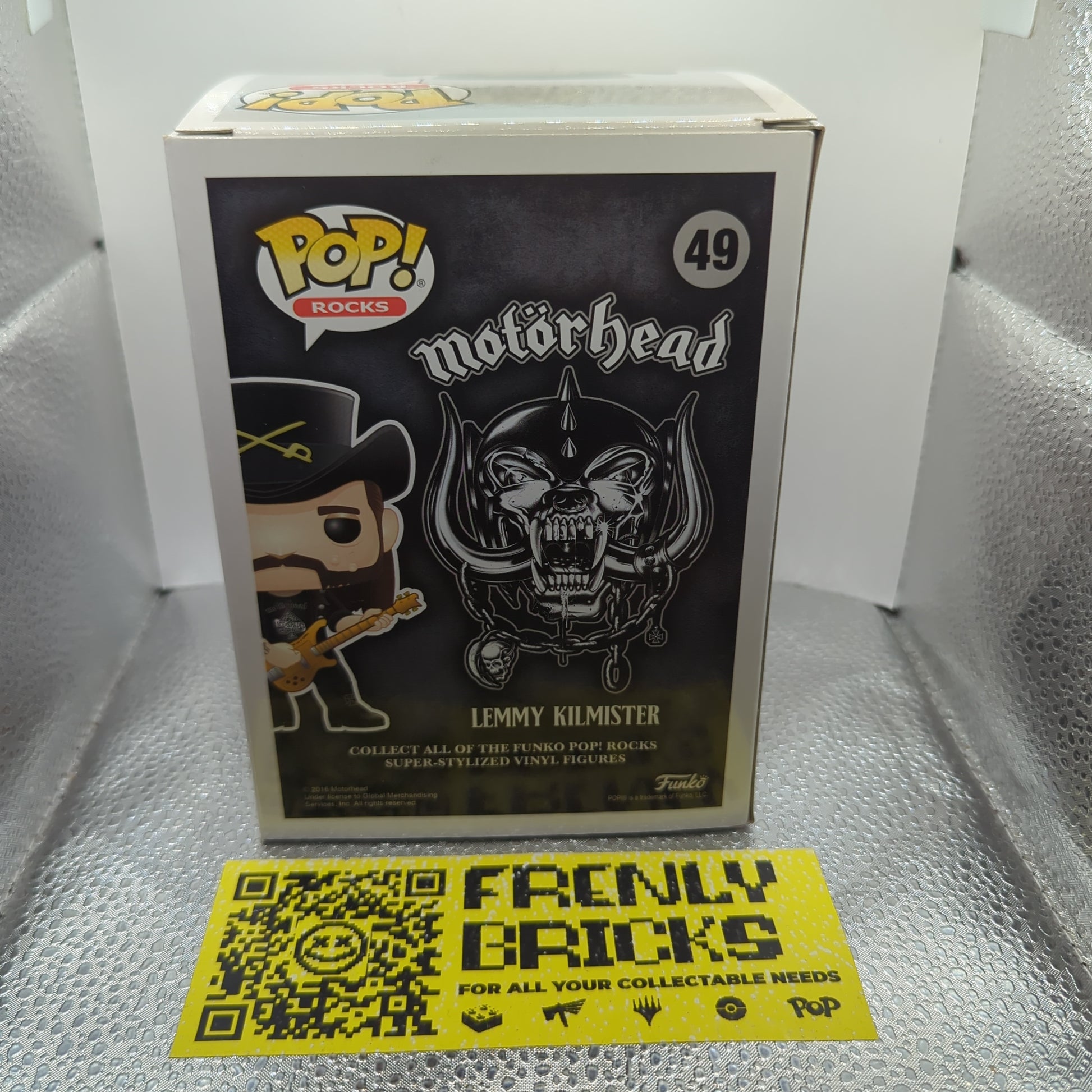 Funko POP Rocks Motorhead Lemmy Kilmister Music Guitar Figure #49 FRENLY BRICKS - Open 7 Days