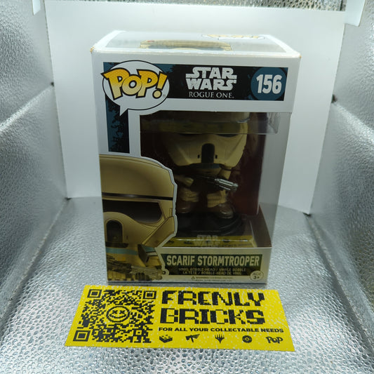 Funko POP Star Wars Rogue One #156 - SCARIF STORMTROOPER FRENLY BRICKS - Open 7 Days