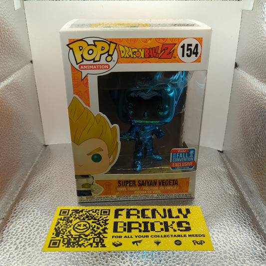 Funko Pop! Vinyl Dragon Ball Z Super Saiyan Vegeta (154) 2018 Fall Convention FRENLY BRICKS - Open 7 Days