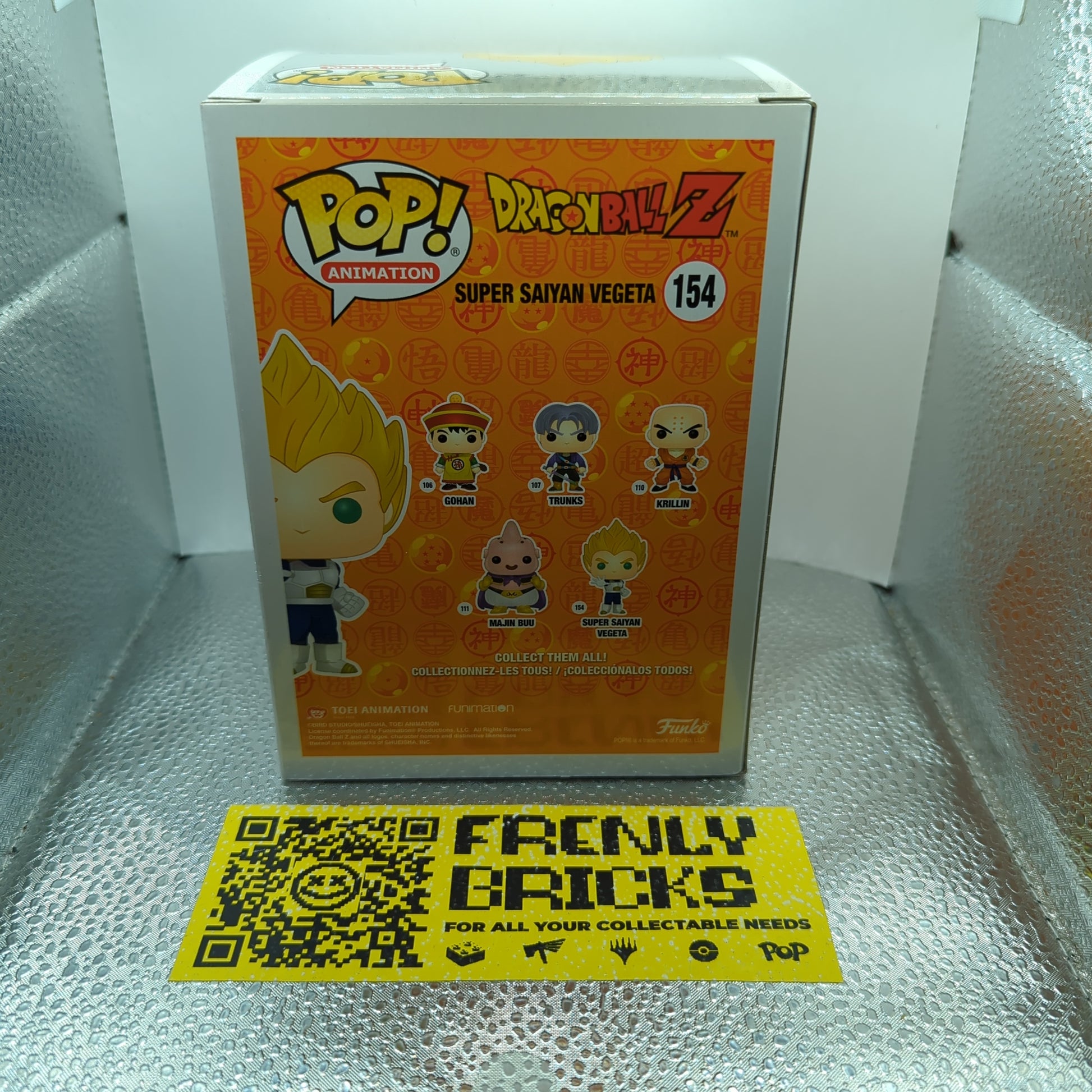 Funko Pop! Vinyl Dragon Ball Z Super Saiyan Vegeta (154) 2018 Fall Convention FRENLY BRICKS - Open 7 Days