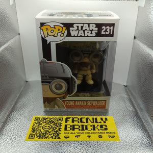 Star Wars Funko Pop Vinyl Figure Young Anakin Skywalker #231 (Pod Racing) FRENLY BRICKS - Open 7 Days