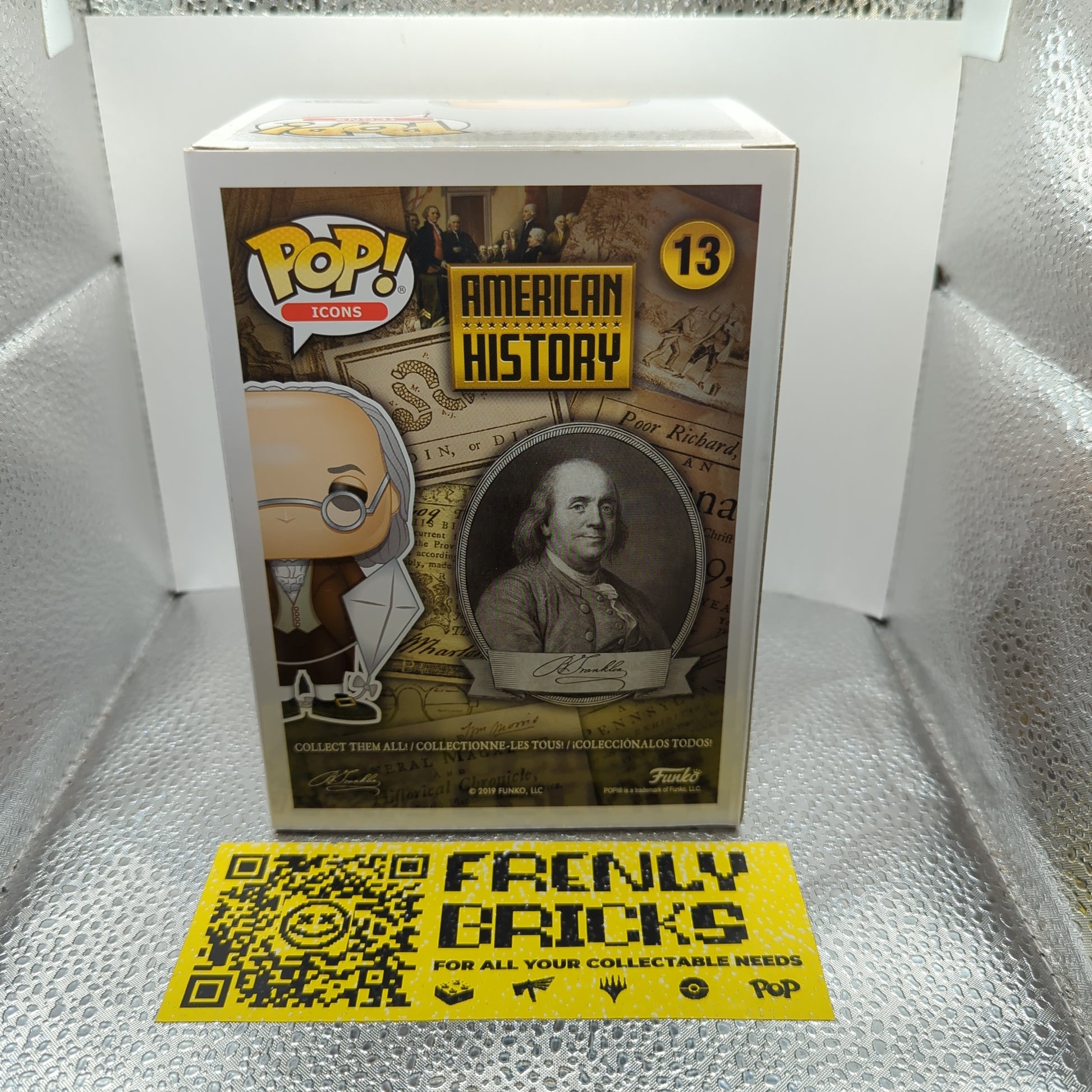 Funko Pop Vinyl Benjamin Franklin  # 13 (American History) FRENLY BRICKS - Open 7 Days