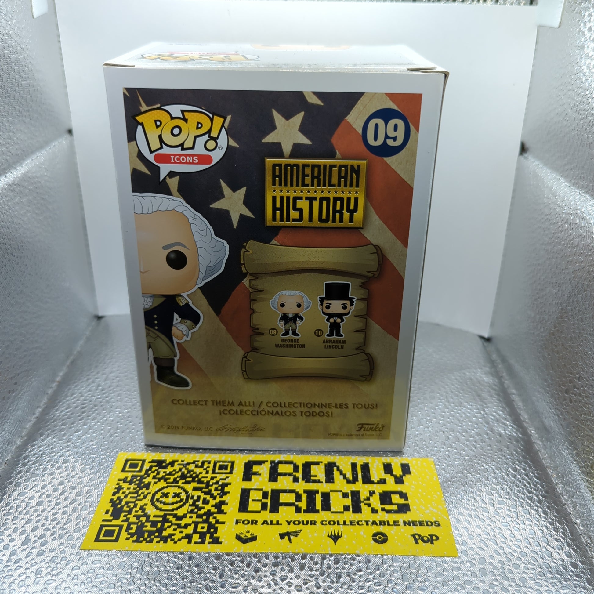 Icons Funko Pop - George Washington - American History - No. 09 FRENLY BRICKS - Open 7 Days