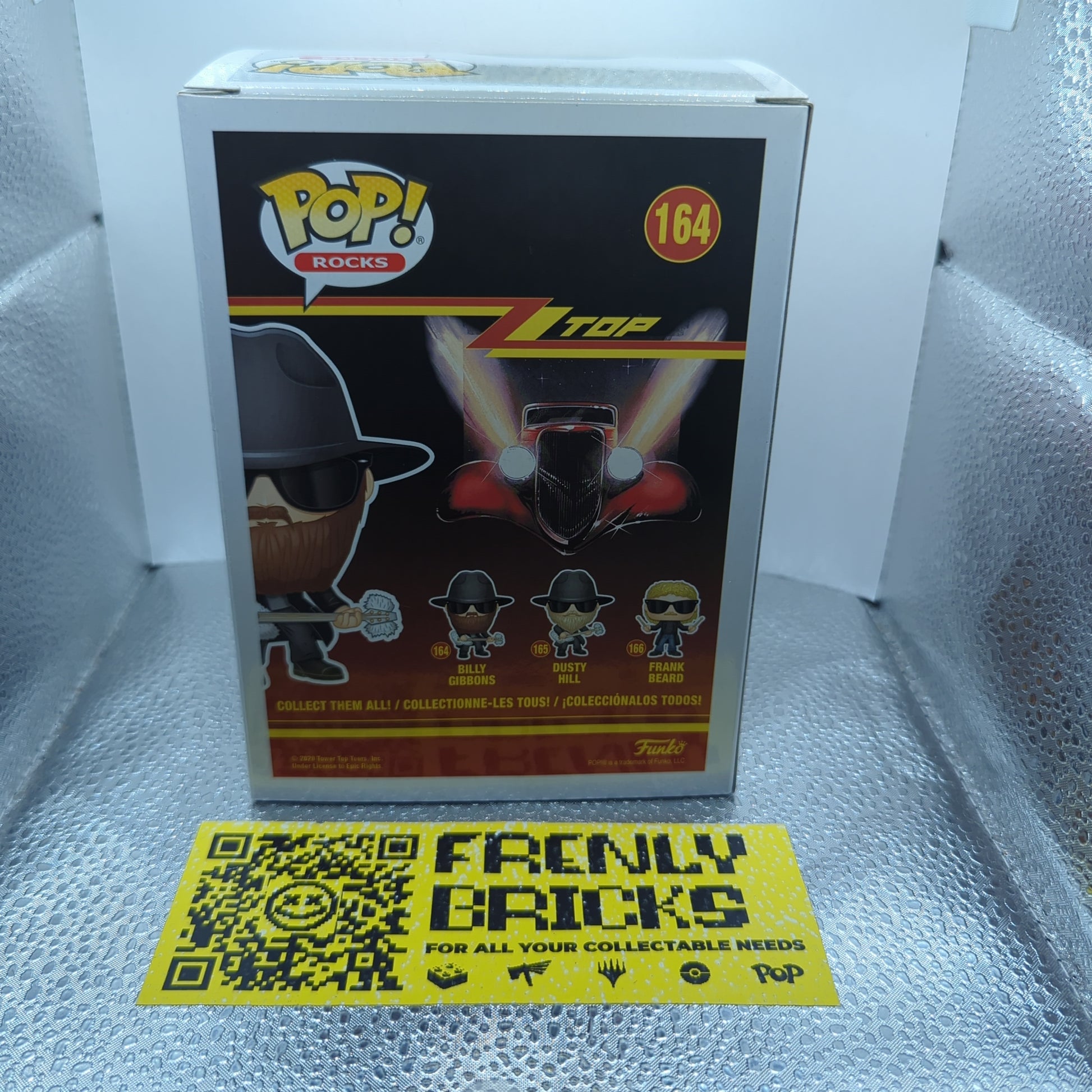 Funko Pop Flocked ZZ Top Billy Gibbons 164 Vinyl Figure FRENLY BRICKS - Open 7 Days