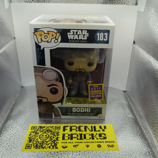 Bodhi 183 ~ Star Wars: Rogue One ~ Funko Pop Vinyl ~ 2017 Summer Con Exclusive FRENLY BRICKS - Open 7 Days