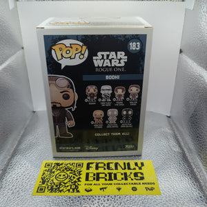 Bodhi 183 ~ Star Wars: Rogue One ~ Funko Pop Vinyl ~ 2017 Summer Con Exclusive FRENLY BRICKS - Open 7 Days