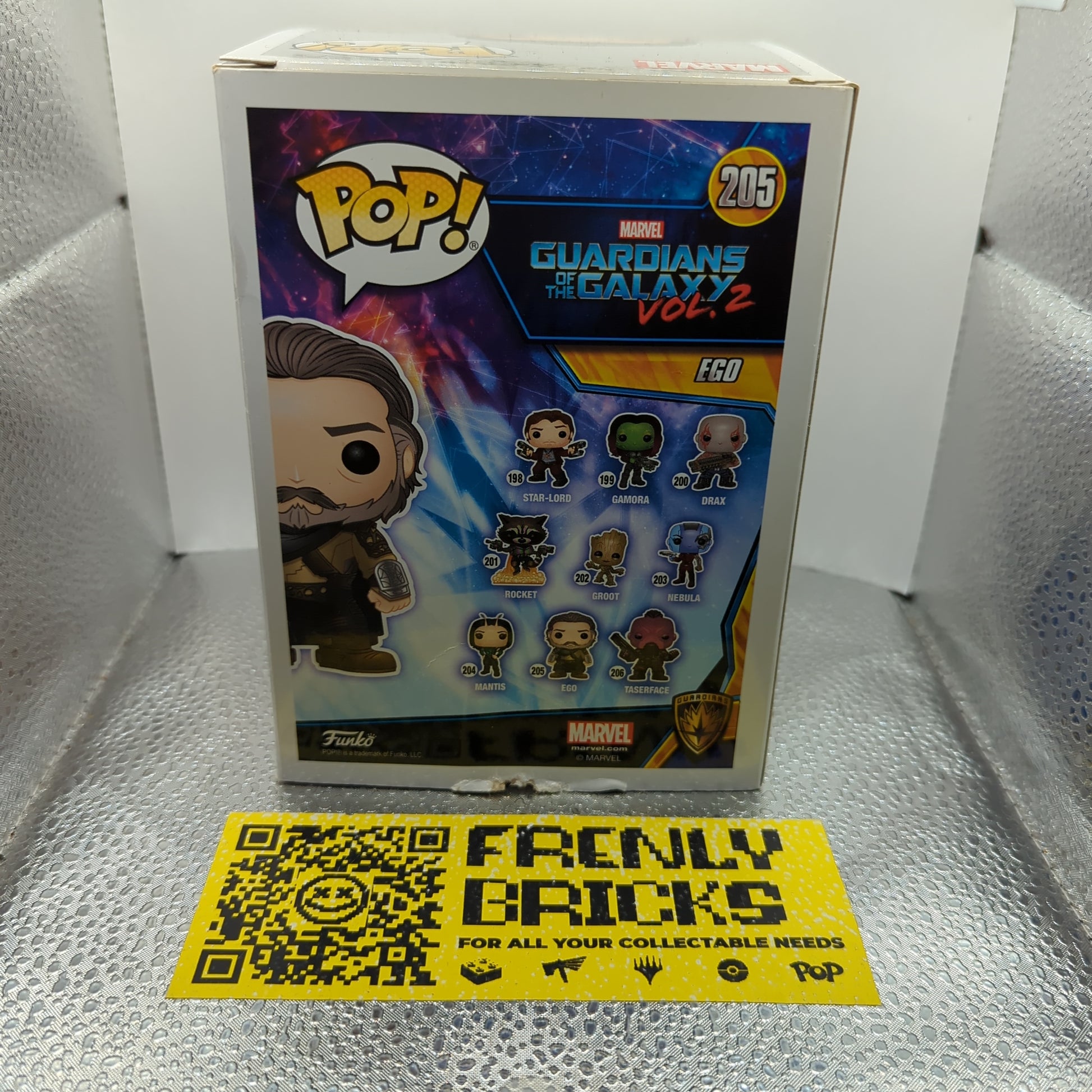 Marvel Funko Pop - Ego - Guardians of the Galaxy Vol 2 - No. 205 FRENLY BRICKS - Open 7 Days