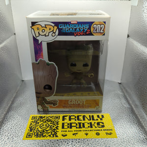 Groot 202 Marvel Guardians of the Galaxy Vol. 2 Funko Pop Vinyl FRENLY BRICKS - Open 7 Days