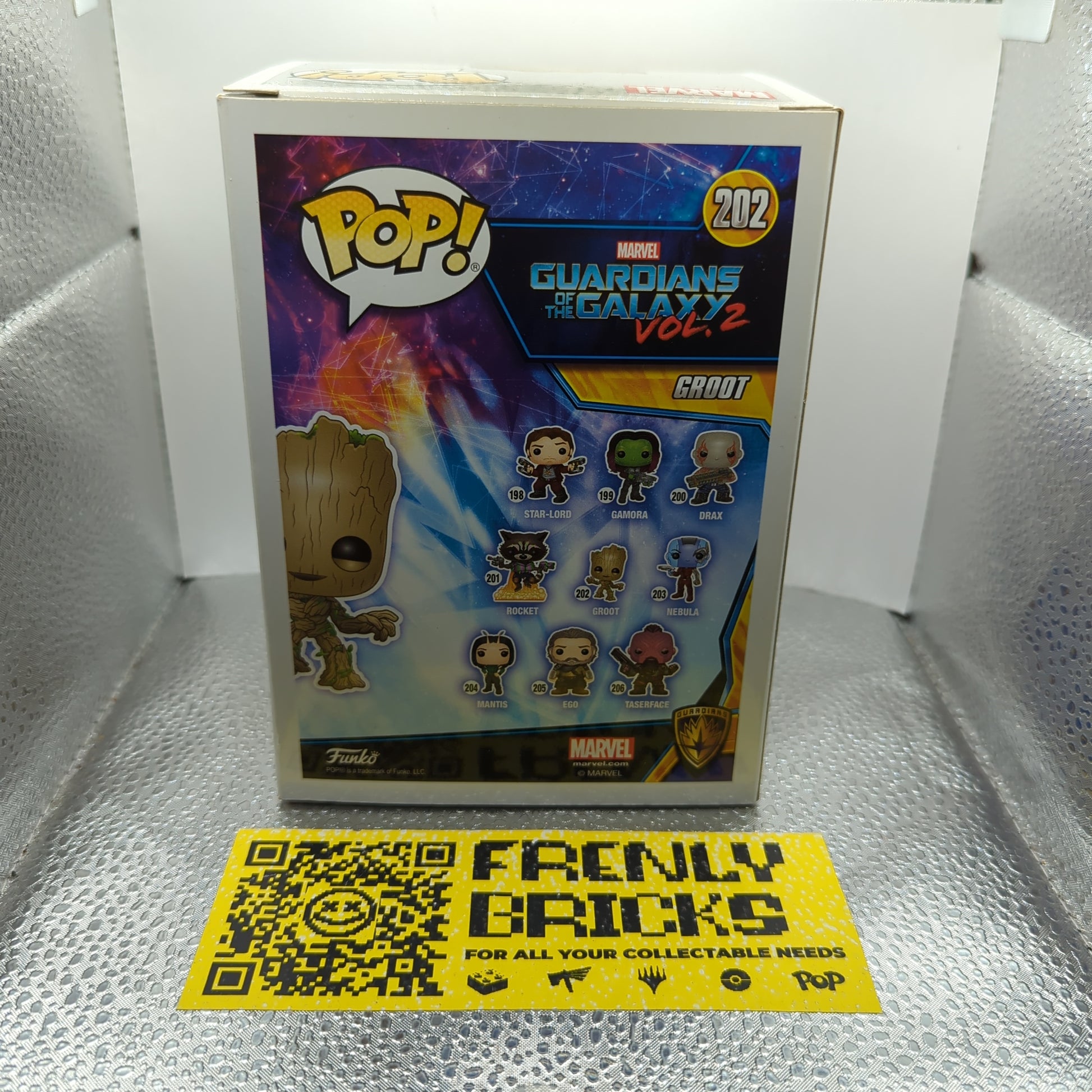 Groot 202 Marvel Guardians of the Galaxy Vol. 2 Funko Pop Vinyl FRENLY BRICKS - Open 7 Days