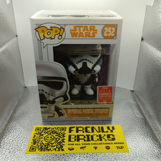 FUNKO POP! VINYL IMPERIAL PATROL TROOPER STAR WARS #252 2018 SDCC FRENLY BRICKS - Open 7 Days