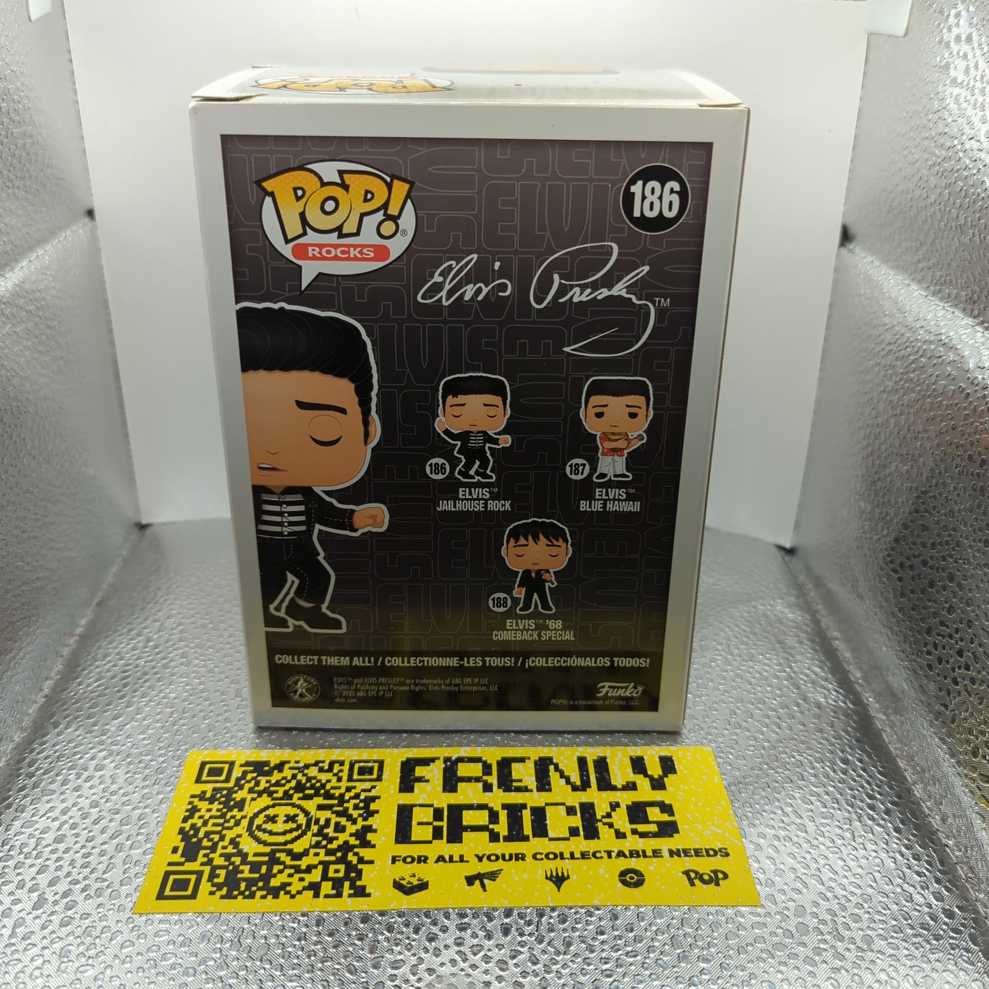 Elvis Presley Jailhouse Rock Pop! Vinyl Figure #186 FRENLY BRICKS - Open 7 Days