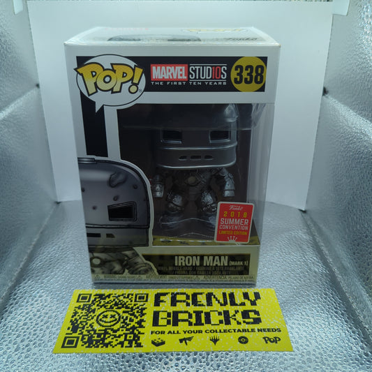 Funko POP Vinyl Marvel IRON MAN (MARK 1) #338 (2018 SDCC) FRENLY BRICKS - Open 7 Days