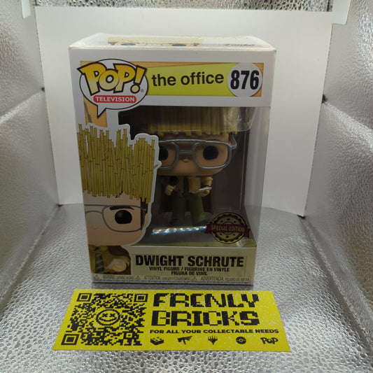 Funko Pop! The Office - Dwight Schrute #876 (Hay King) Special Edition FRENLY BRICKS - Open 7 Days