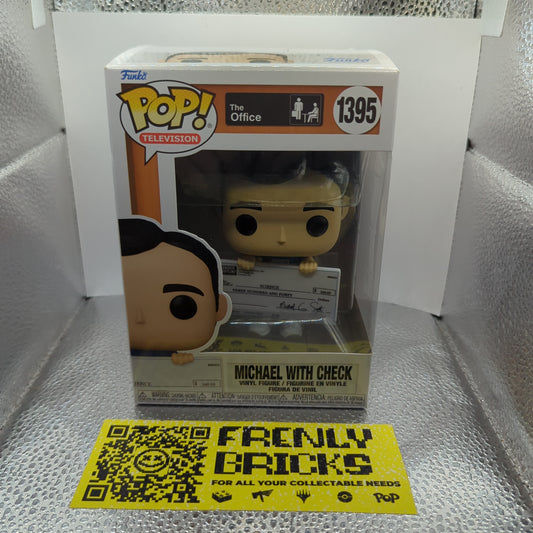 Funko POP! Television The Office #1395 Michael With Check FRENLY BRICKS - Open 7 Days