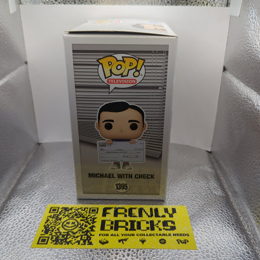 Funko POP! Television The Office #1395 Michael With Check FRENLY BRICKS - Open 7 Days