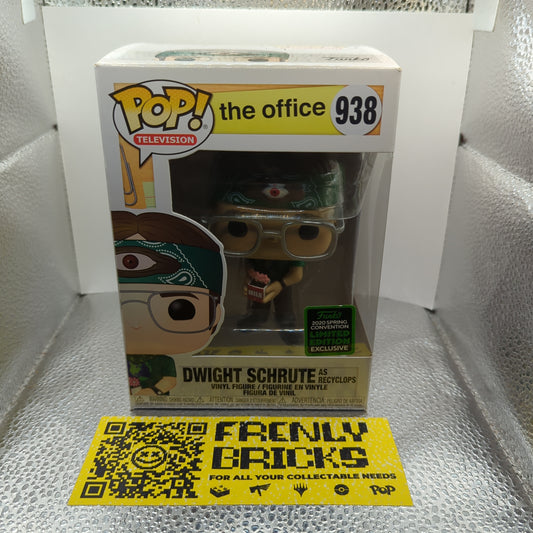 Television Funko Pop - Dwight Schrute as Recyclops - The Office - ECCC -No. 938 FRENLY BRICKS - Open 7 Days