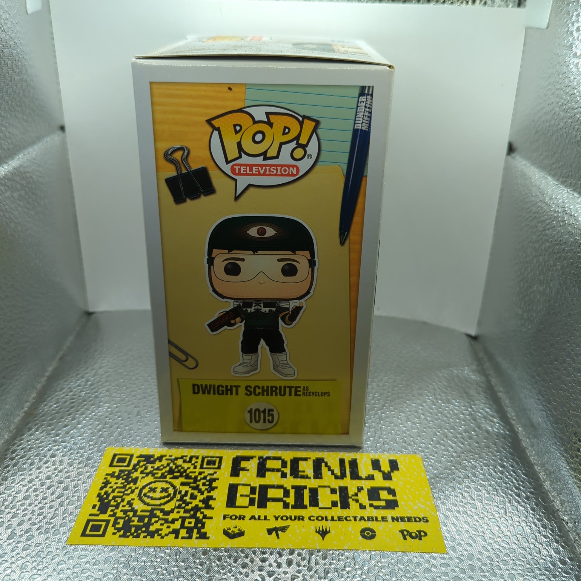 Television Funko Pop - Dwight Schrute as Recyclops - The Office - SDCC -No. 1015 FRENLY BRICKS - Open 7 Days