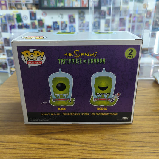 The Simpsons - Kang And Kodos Glow Pop Vinyl SDCC 2019 Glow in the Dark - 2 Pack FRENLY BRICKS - Open 7 Days