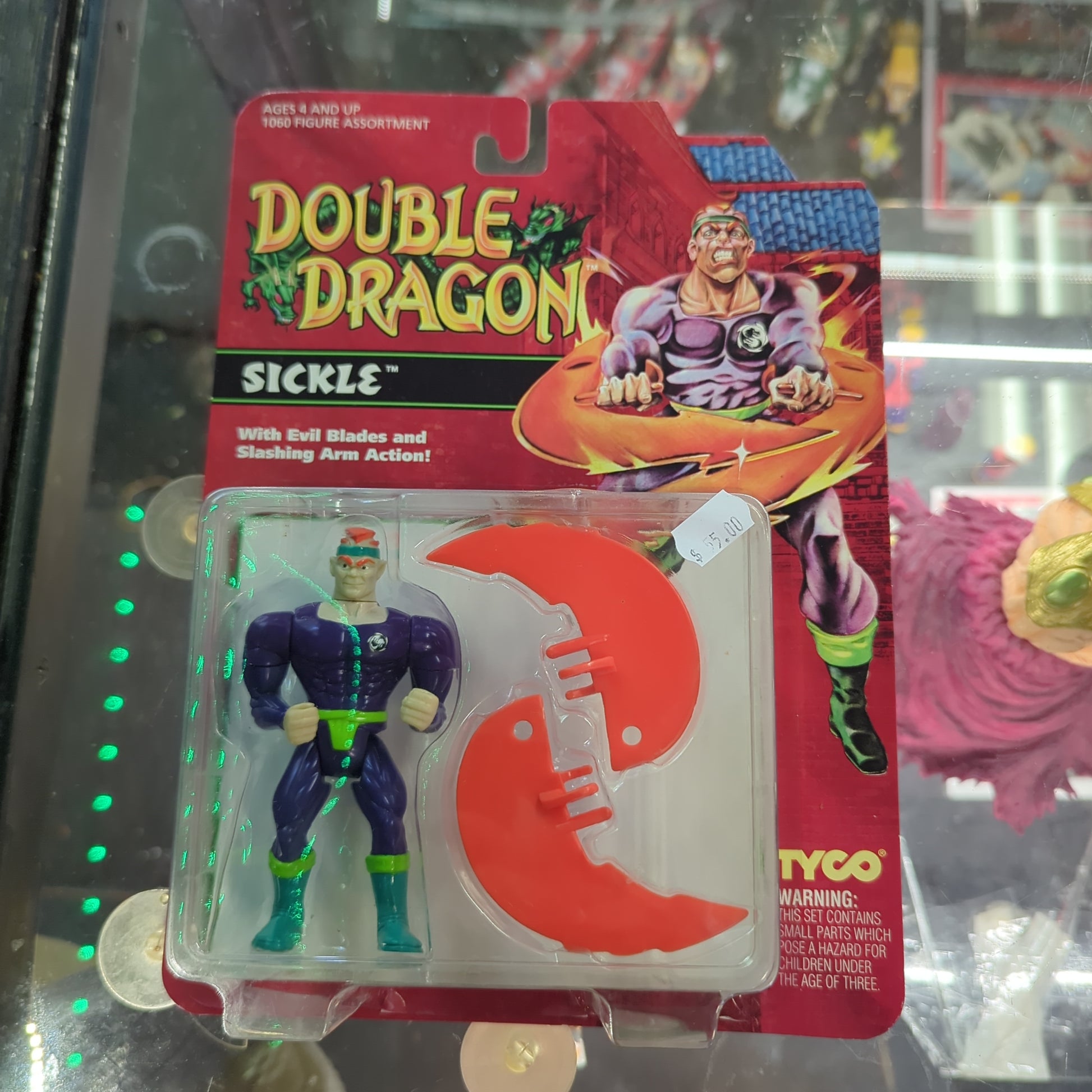 Double Dragon SICKLE Action Figure Tyco New NIP 1993 FRENLY BRICKS - Open 7 Days