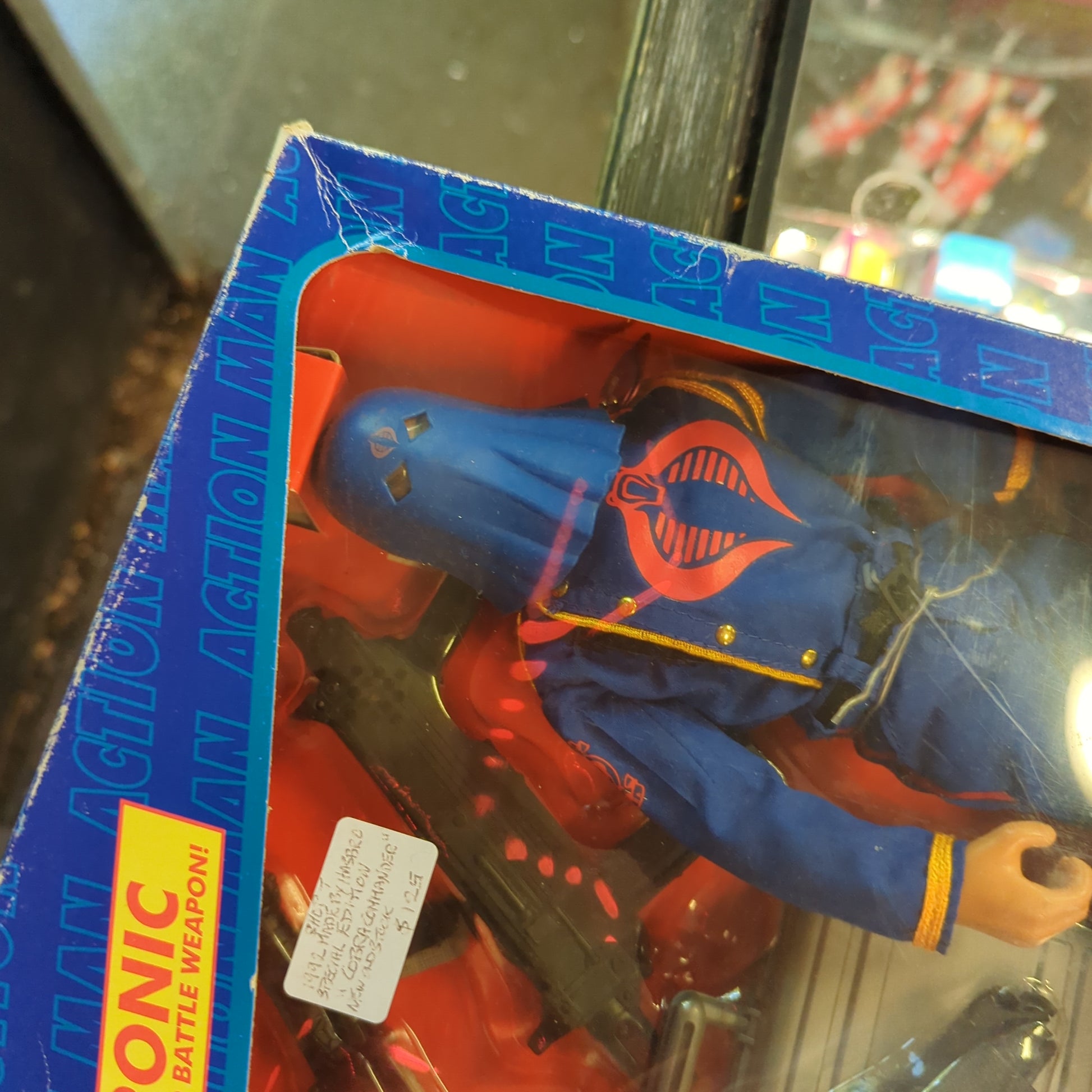 1992 Hasbro GI Joe - Hall of Fame - COBRA COMMANDER - 12" Figure action man FRENLY BRICKS - Open 7 Days