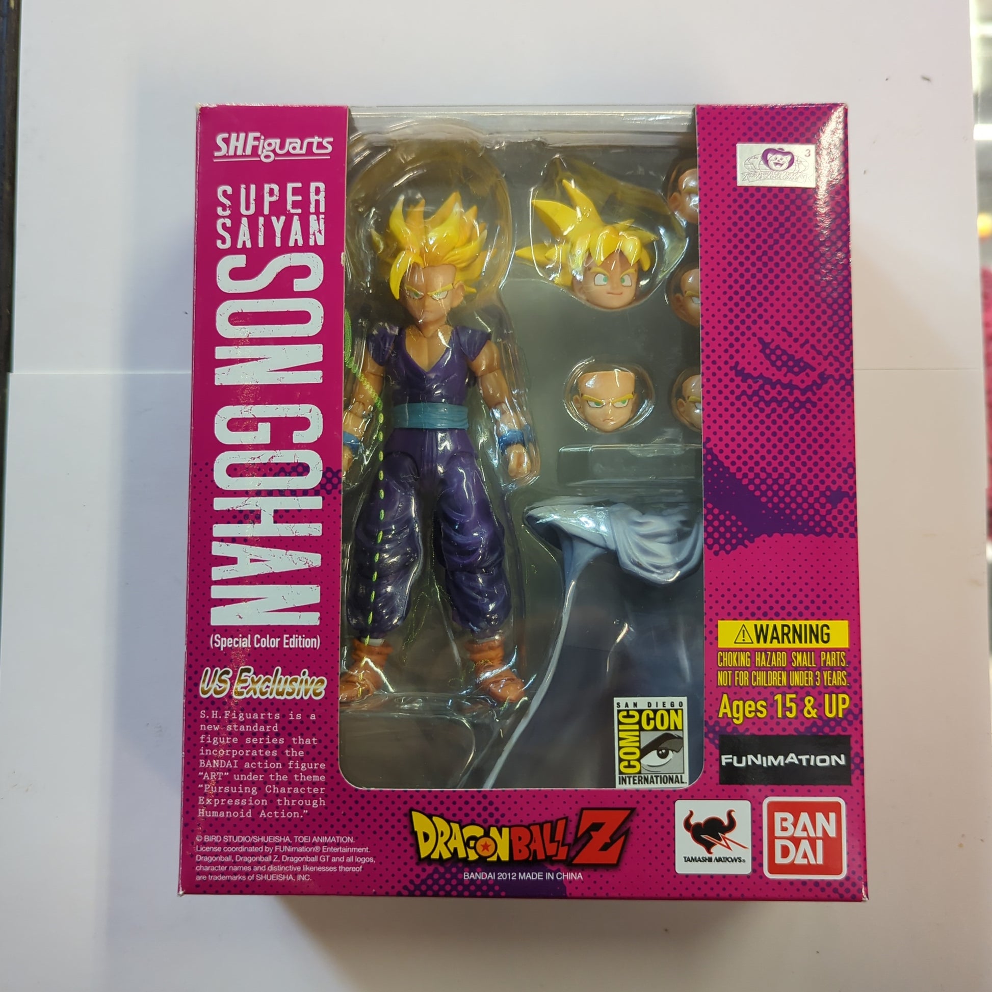 Bandai  SH Figuarts Super Saiyan Son Gohan SDCC 2012 Exclusive Tamashii Nations FRENLY BRICKS - Open 7 Days