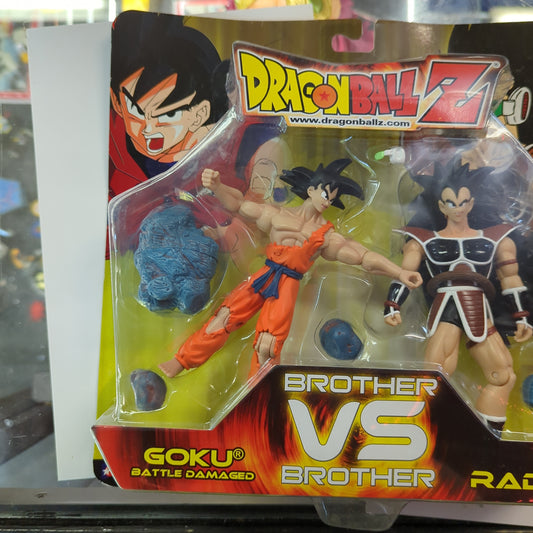 Pack 2 Figurines Dragon Ball Z - JAKKS Pacific 2003 - GOKU VS RADITZ FRENLY BRICKS - Open 7 Days