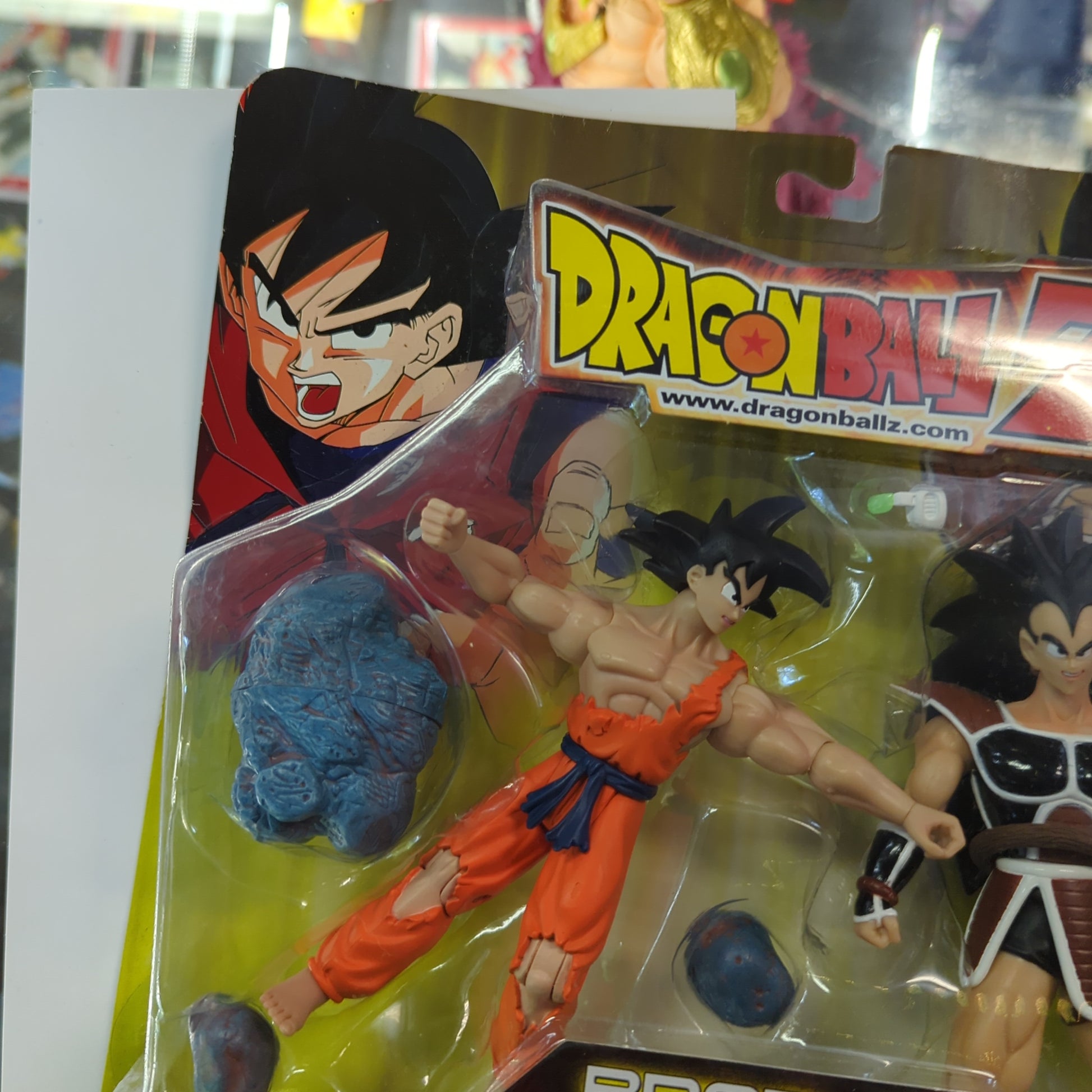 Pack 2 Figurines Dragon Ball Z - JAKKS Pacific 2003 - GOKU VS RADITZ FRENLY BRICKS - Open 7 Days