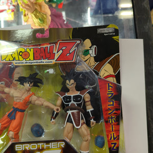 Pack 2 Figurines Dragon Ball Z - JAKKS Pacific 2003 - GOKU VS RADITZ FRENLY BRICKS - Open 7 Days