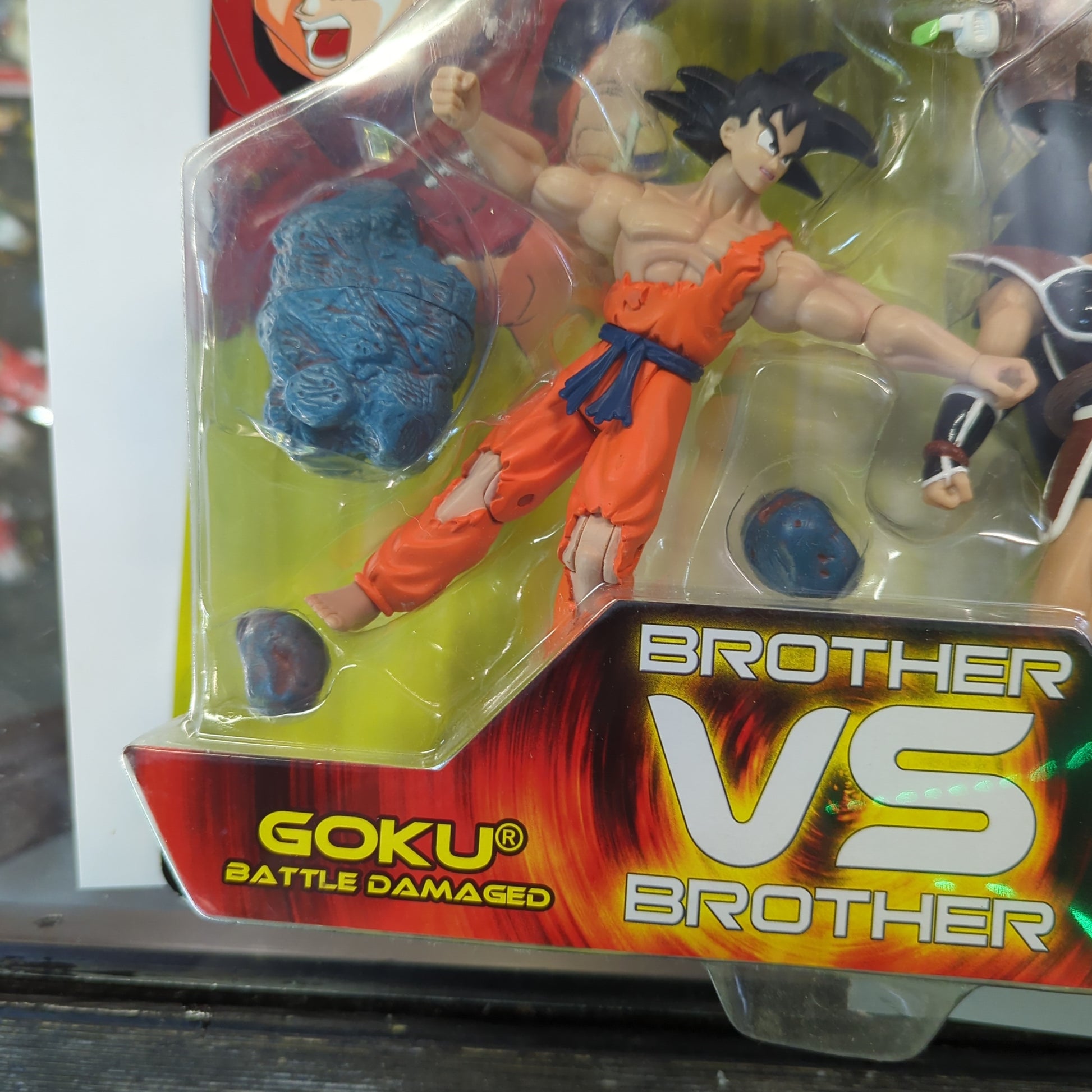 Pack 2 Figurines Dragon Ball Z - JAKKS Pacific 2003 - GOKU VS RADITZ FRENLY BRICKS - Open 7 Days