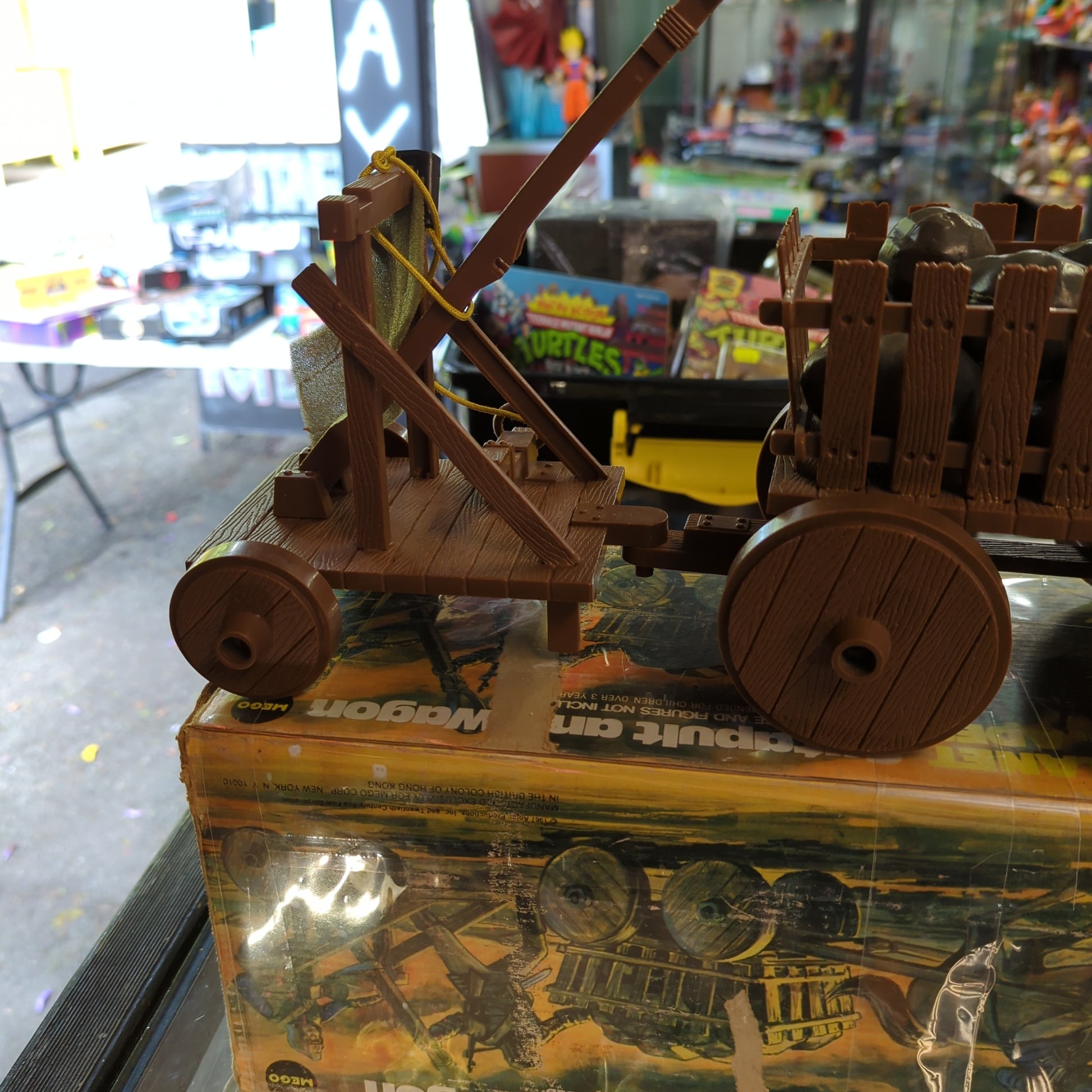 Mego Vintage Planet of the Apes Catapult & Wagon Vehicle Complete w/ Box FRENLY BRICKS - Open 7 Days