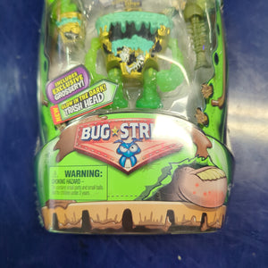 Moose Grossery Gang Bug Strike -TRASH HEAD figure -MISP FRENLY BRICKS - Open 7 Days