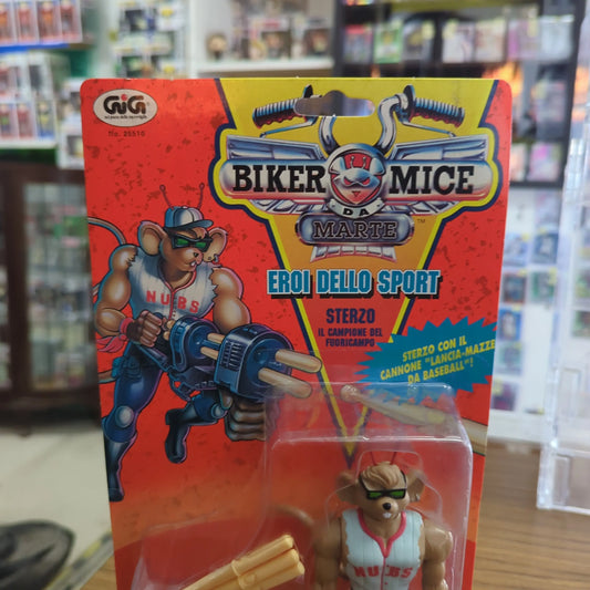 Galoob Biker Mice da Marte Sport STERZO Throttle Action Figure MOC, 1994 italian FRENLY BRICKS - Open 7 Days