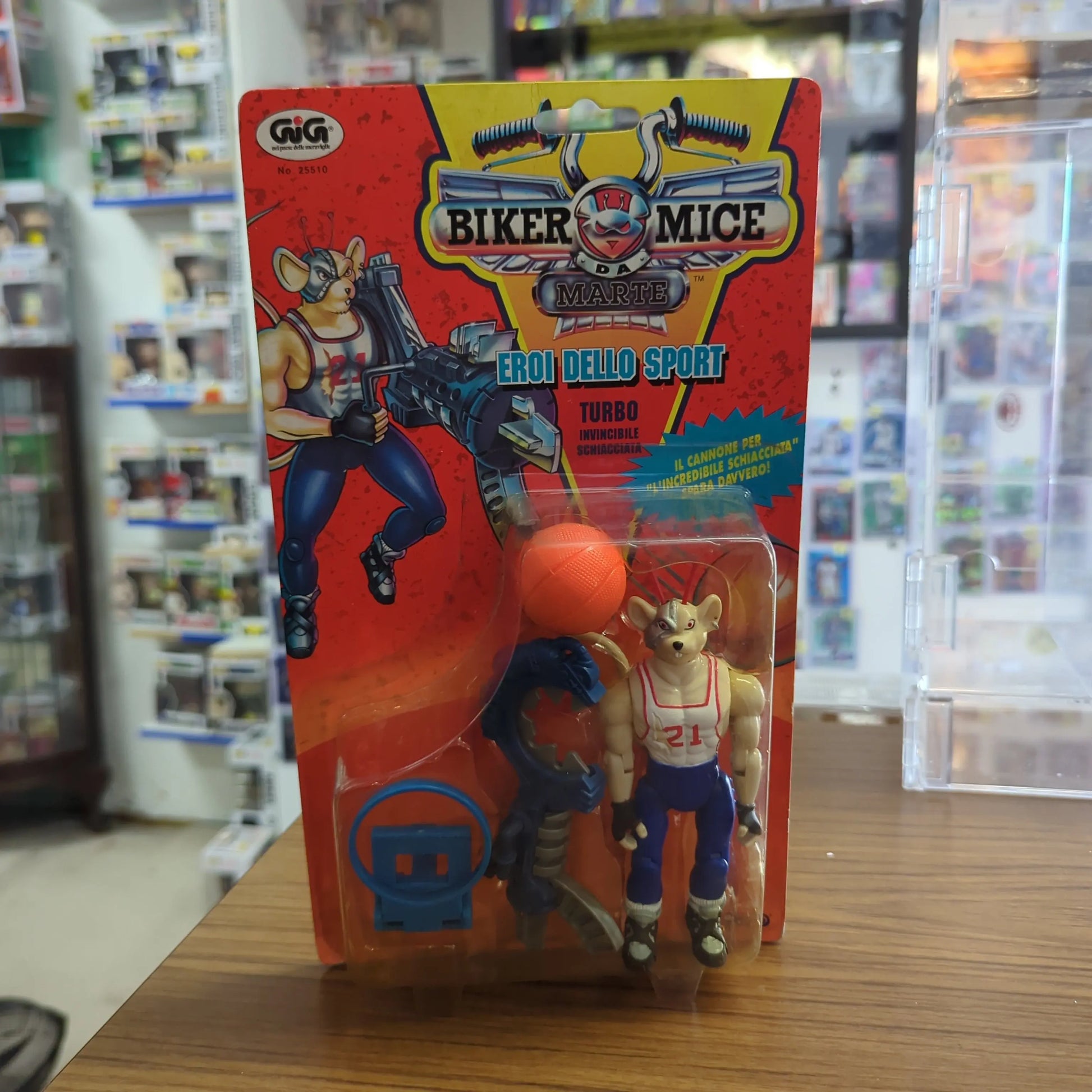 Biker Mice From Mars Sports Bro's Slam Dunk Vinnie Figure New GALOOB 1994 Italian FRENLY BRICKS - Open 7 Days