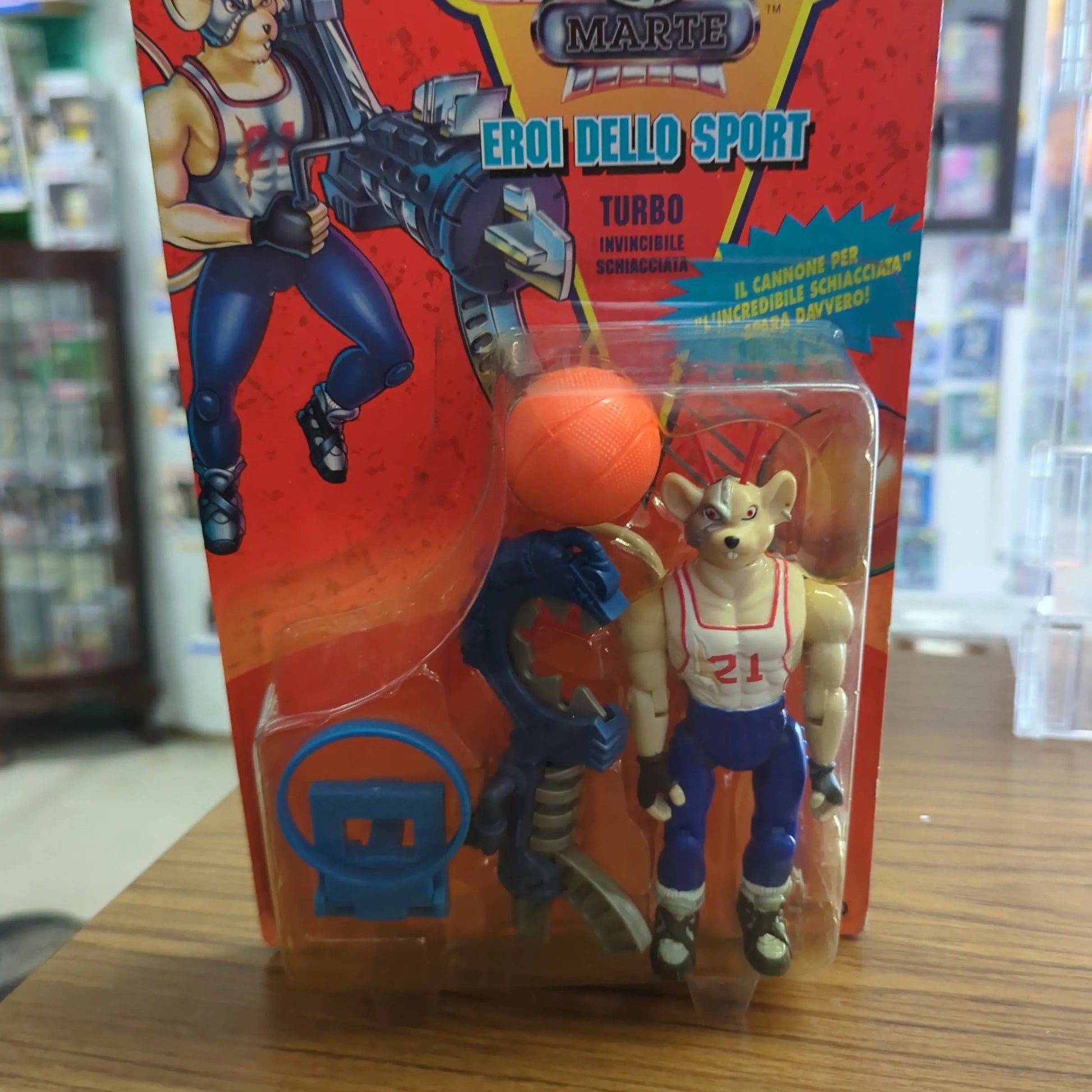 Biker Mice From Mars Sports Bro's Slam Dunk Vinnie Figure New GALOOB 1994 Italian FRENLY BRICKS - Open 7 Days