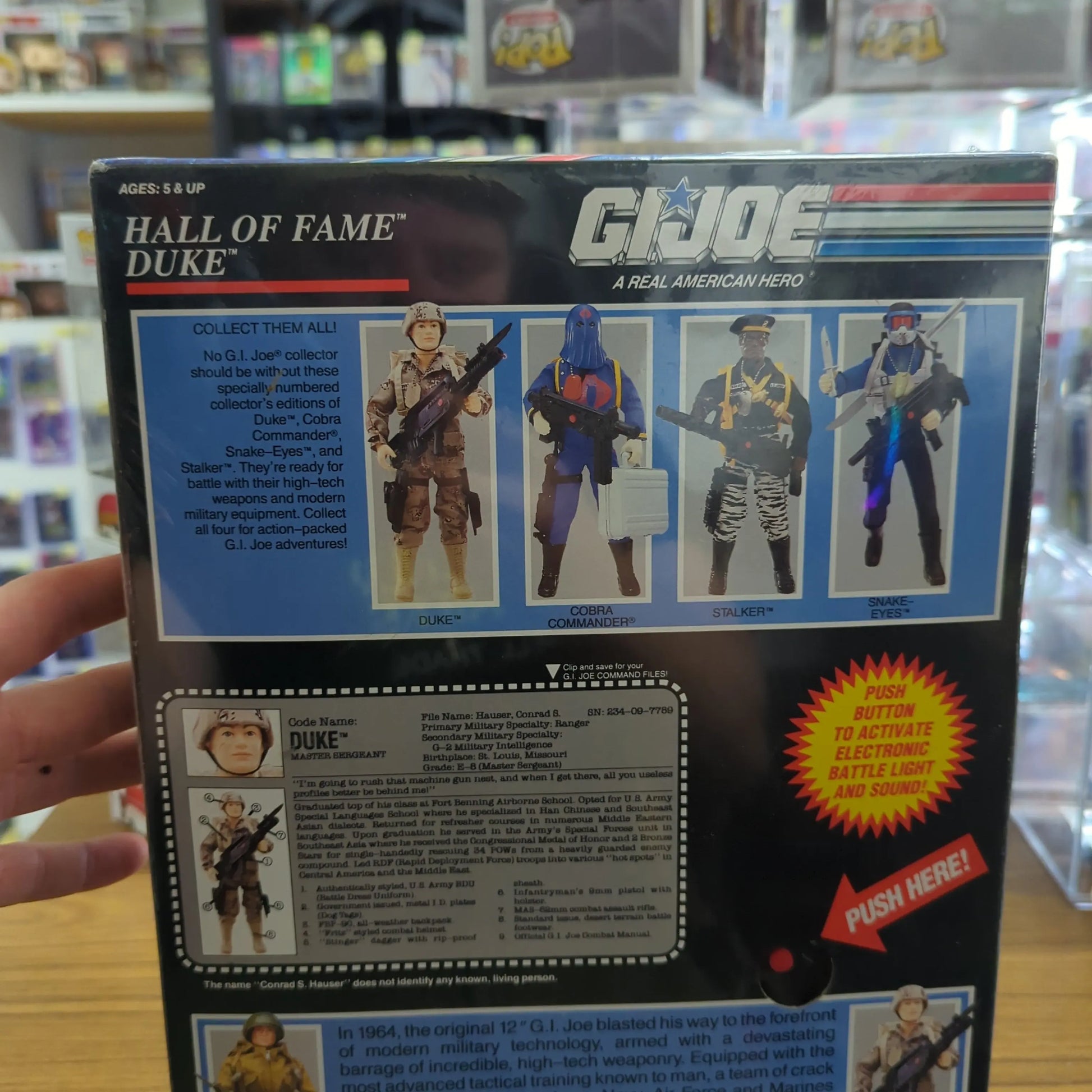 NIB SEALED HALL OF FAME™ LIMITED DUKE™ GI JOE® ACTION FIGURE SET BY HASBRO FRENLY BRICKS - Open 7 Days