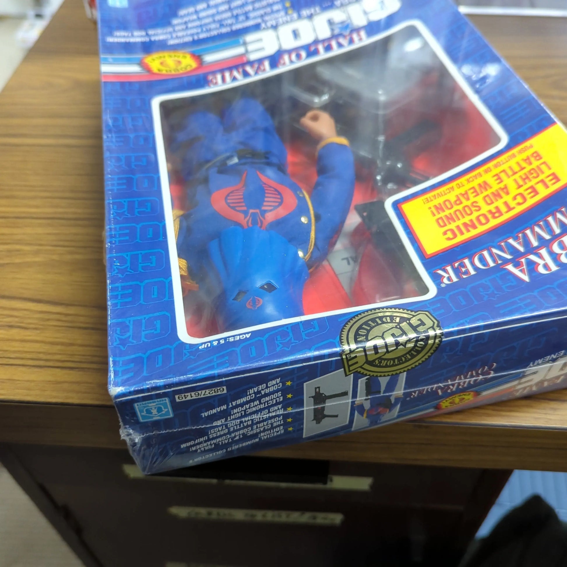 Hasbro 1991 GI Joe COBRA COMMANDER Hall of Fame Collector's Edition 12" Figure FRENLY BRICKS - Open 7 Days