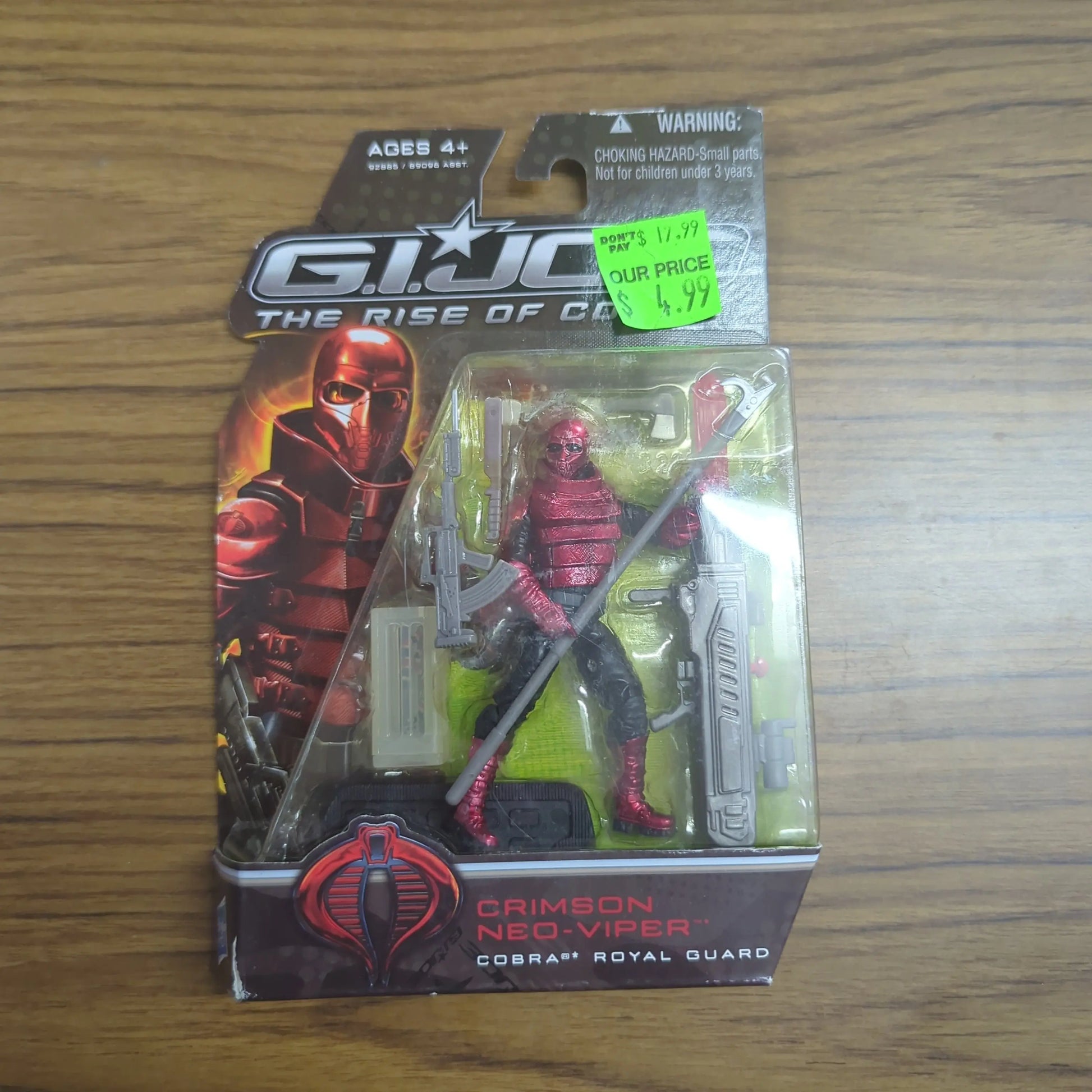 G.I. Joe - Rise Of Cobra - Crimson Neo-Viper Cobra Royal Guard 2009 - NEW GI Joe FRENLY BRICKS - Open 7 Days