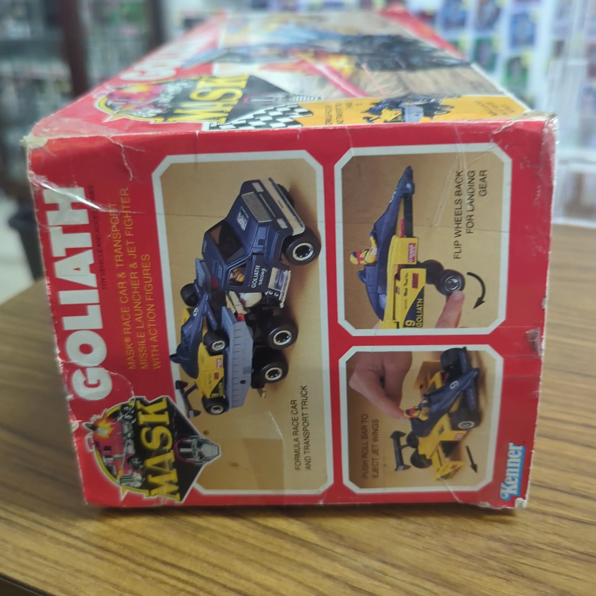 M.A.S.K. Goliath with box, includes two figures, instruction all included is in photos used FRENLY BRICKS - Open 7 Days