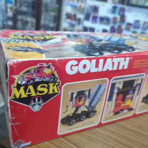 M.A.S.K. Goliath with box, includes two figures, instruction all included is in photos used FRENLY BRICKS - Open 7 Days