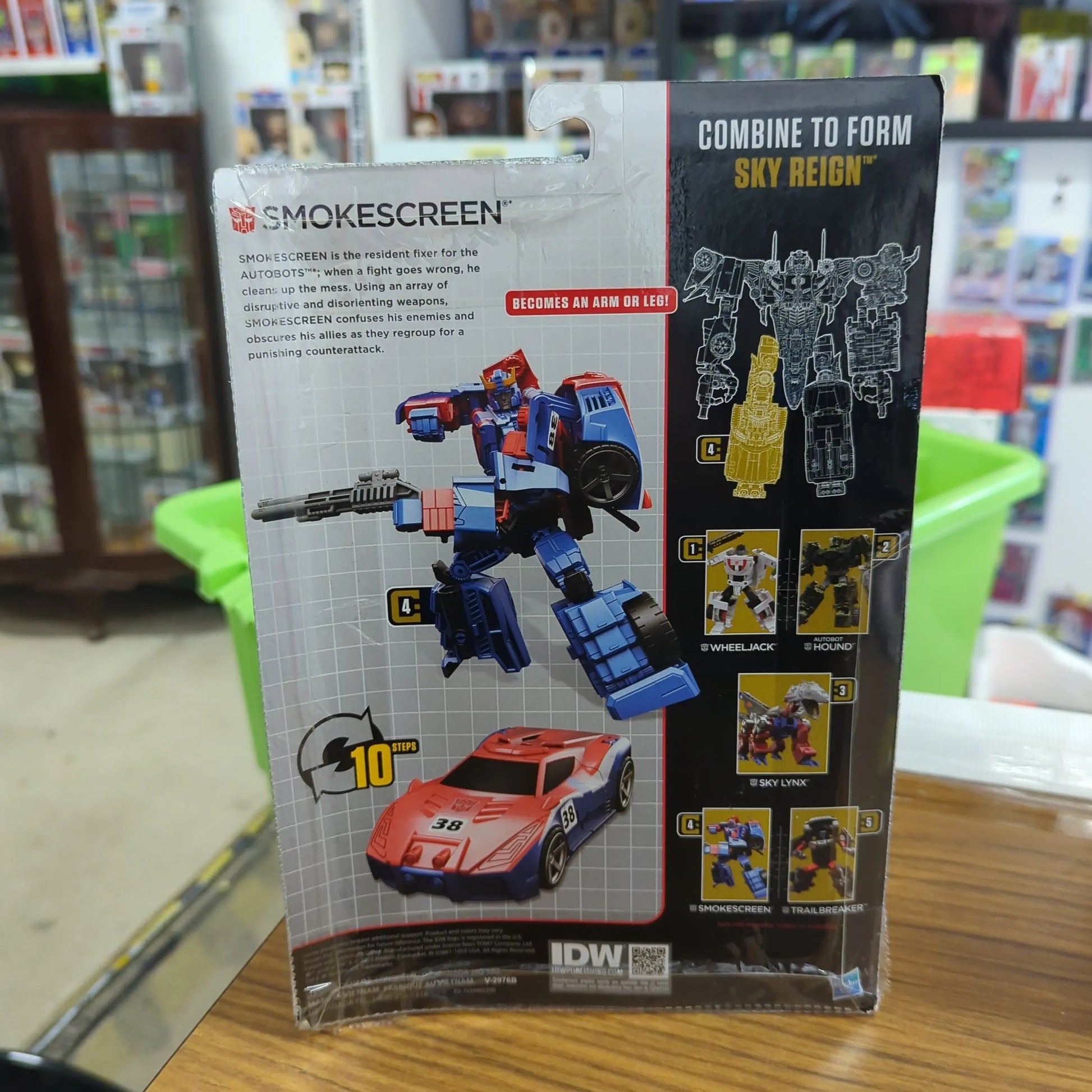 TRANSFORMERS COMBINER WARS SMOKESCREEN FIGURINE--NEW IN BOX HASBRO FRENLY BRICKS - Open 7 Days