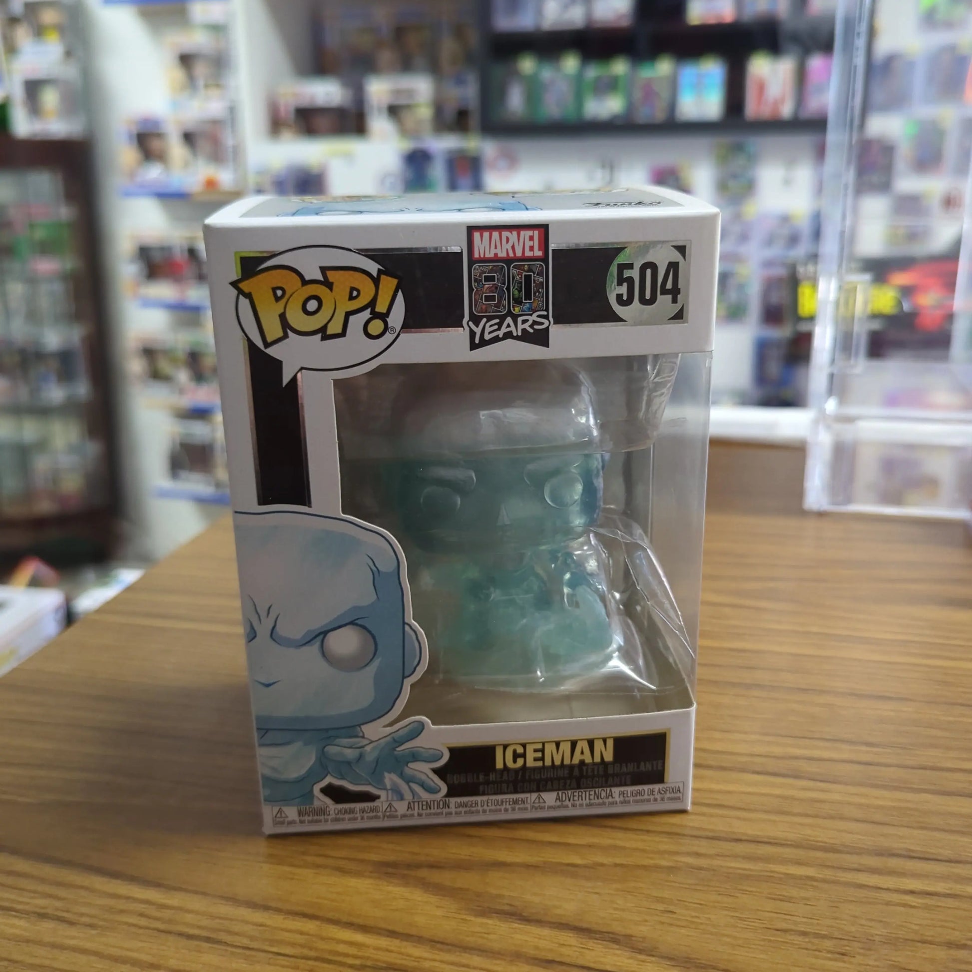 FUNKO POP MARVEL VINYL FIGURE ICEMAN 504 (MARVEL 80 YEARS) BRAND NEW FRENLY BRICKS - Open 7 Days