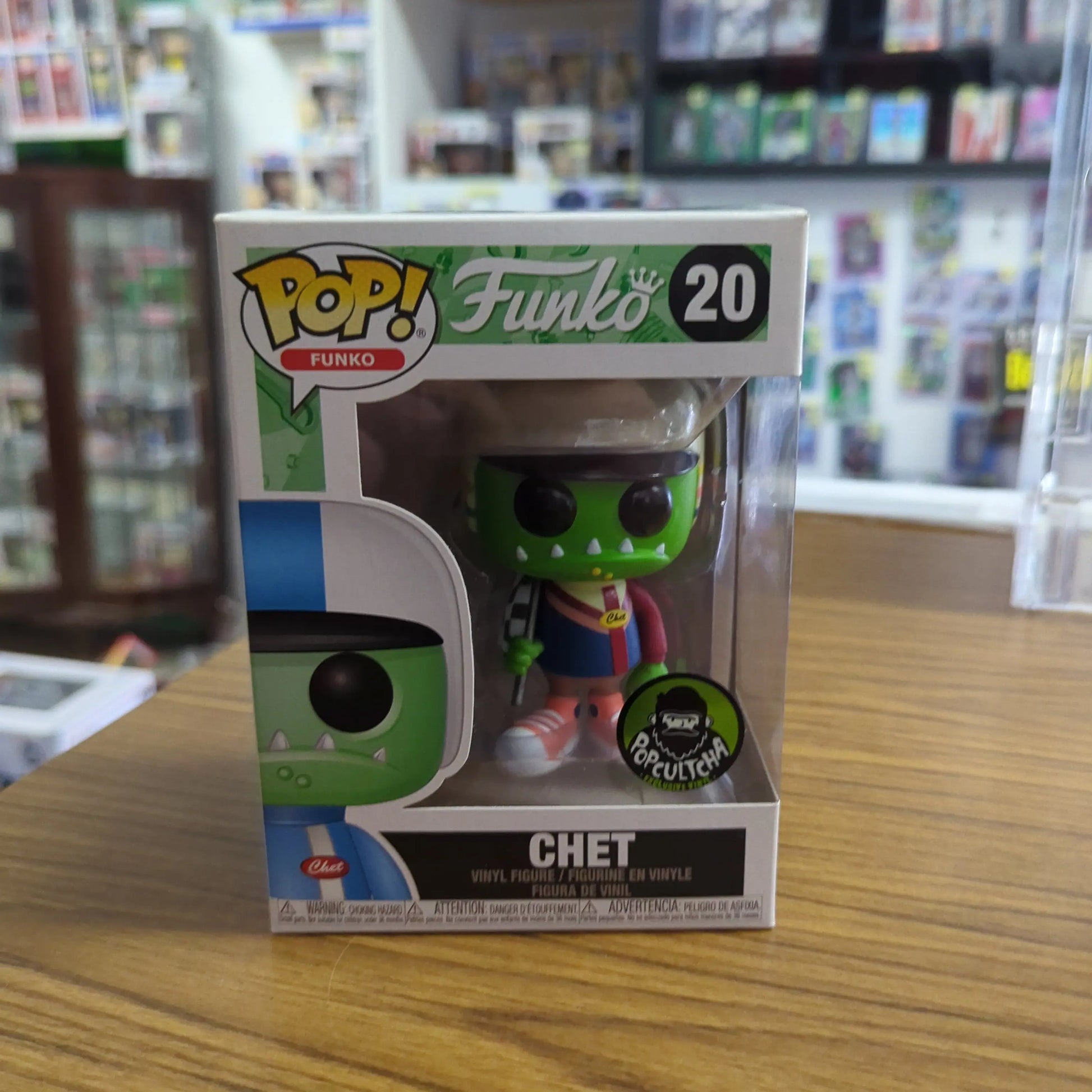 Chet 20 Spastik Plastik Green Popcultcha Funko Pop Vinyl FRENLY BRICKS - Open 7 Days