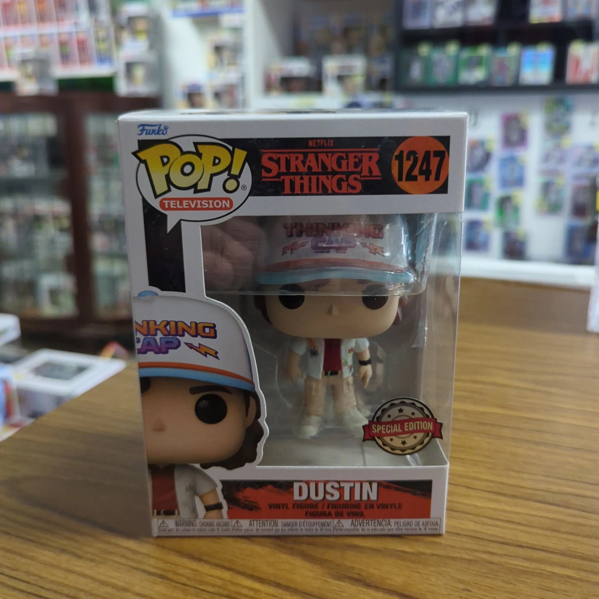 Television Funko Pop - Dustin - Stranger Things - No. 1247 FRENLY BRICKS - Open 7 Days