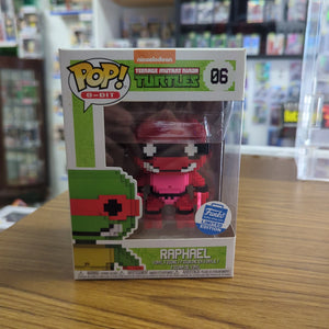 Funko POP! 8-Bit - TMNT - Raphael (Neon Red Funko Ex) #06 FRENLY BRICKS - Open 7 Days