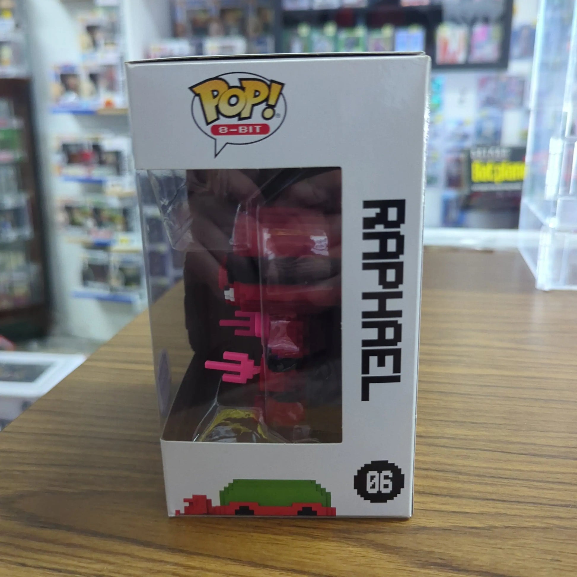 Funko POP! 8-Bit - TMNT - Raphael (Neon Red Funko Ex) #06 FRENLY BRICKS - Open 7 Days